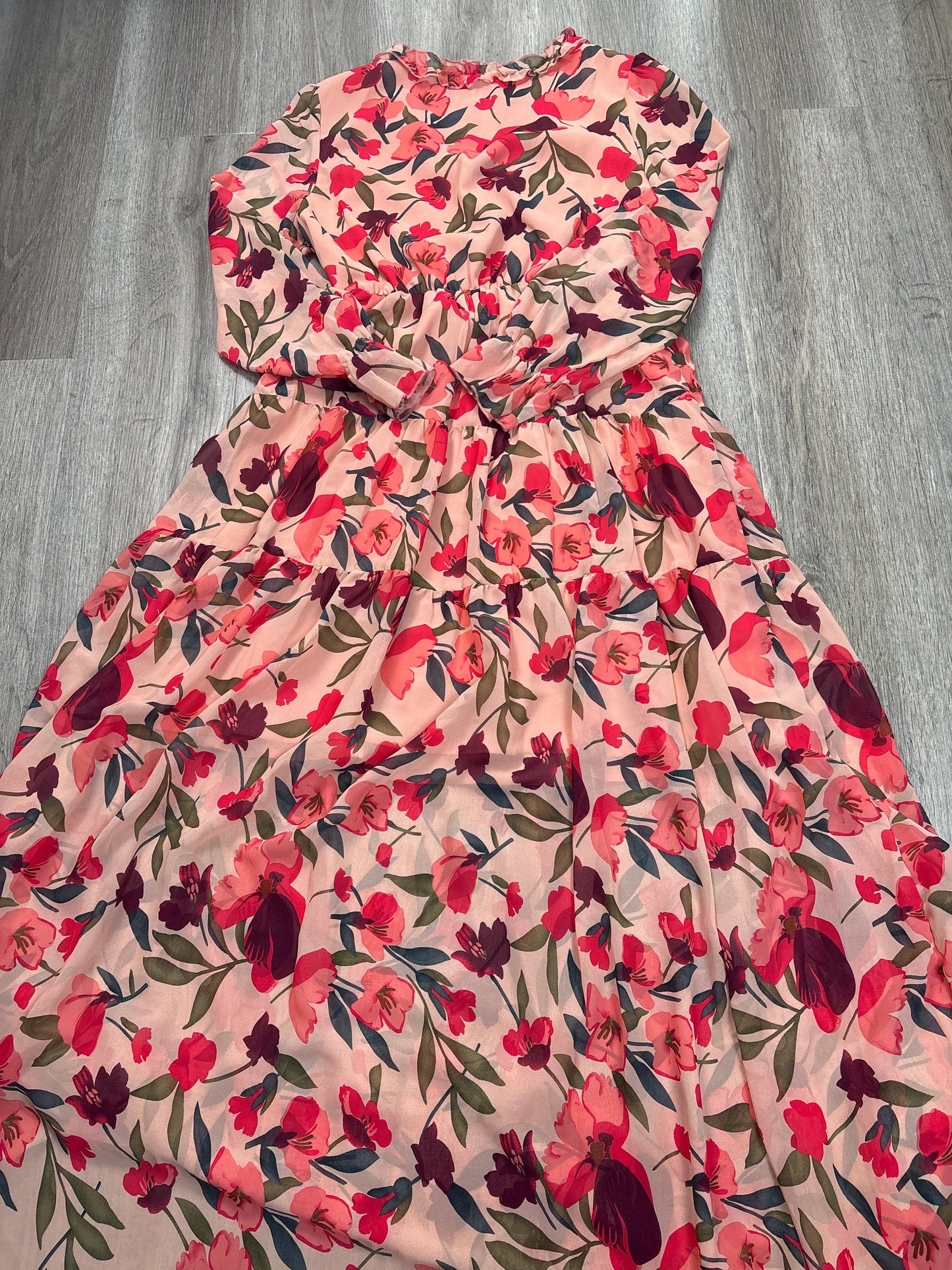 Dress Casual Maxi By Clothes Mentor In Floral Print, Size: S