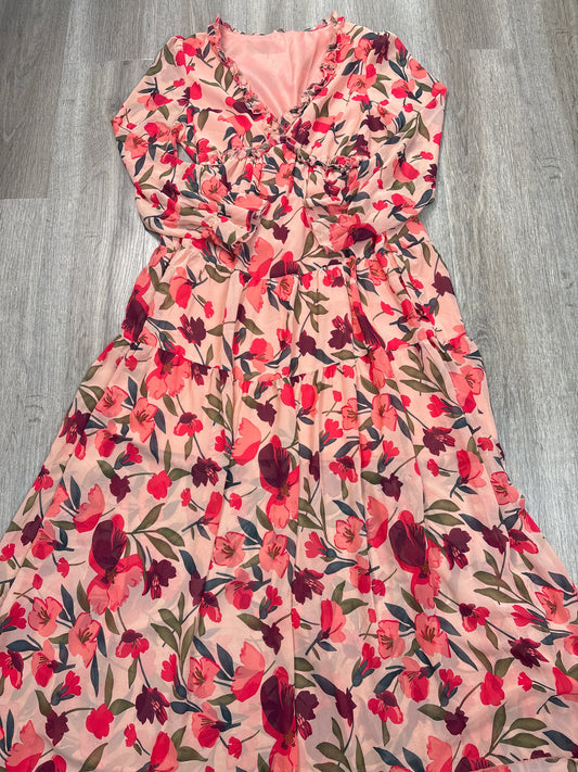 Dress Casual Maxi By Clothes Mentor In Floral Print, Size: S