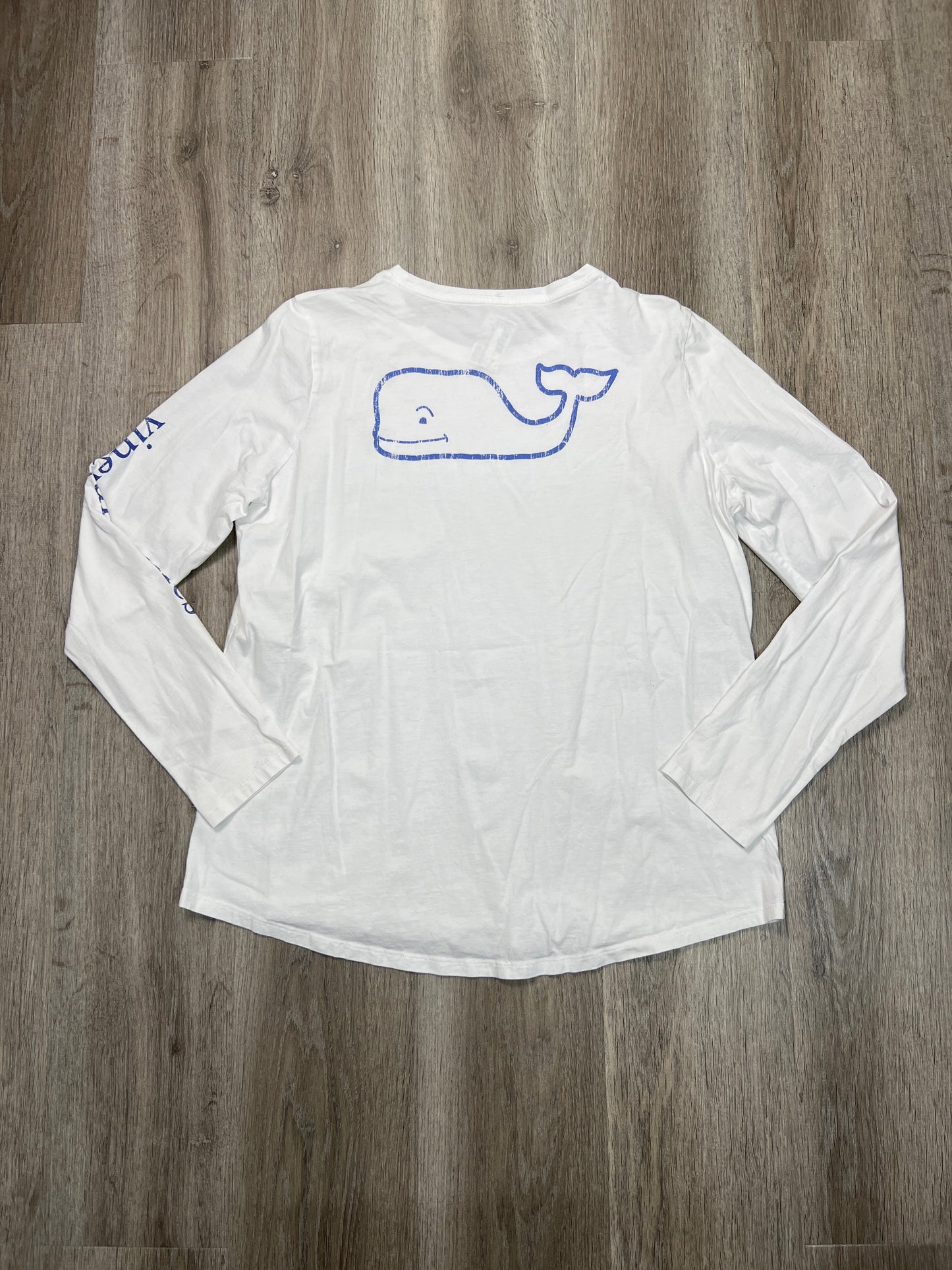 Top Long Sleeve By Vineyard Vines In White, Size: Xl