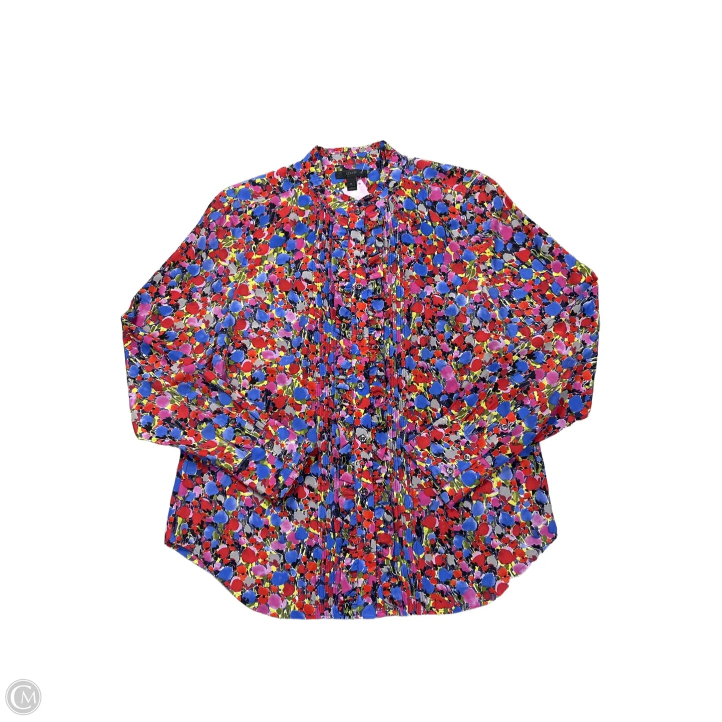 Top Long Sleeve By J. Crew In Floral Print, Size: M