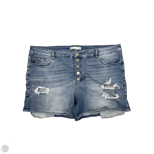 Shorts By Kancan In Blue Denim, Size: 3x