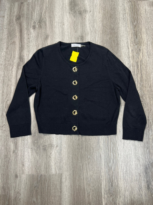 Cardigan By Calvin Klein In Black, Size: L