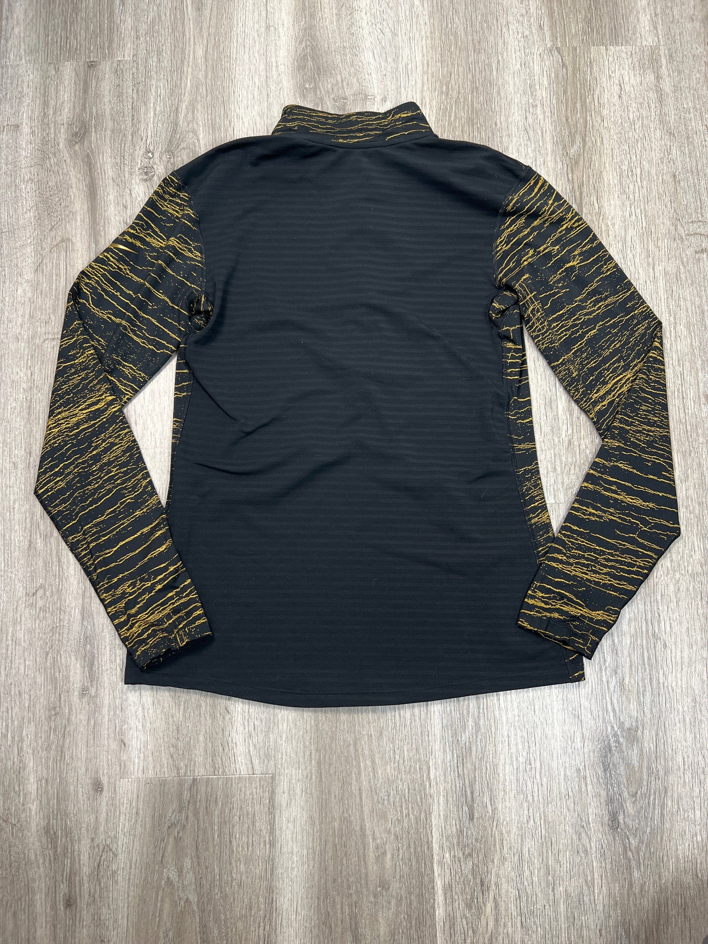 Athletic Jacket By Nike In Black & Gold, Size: Xl