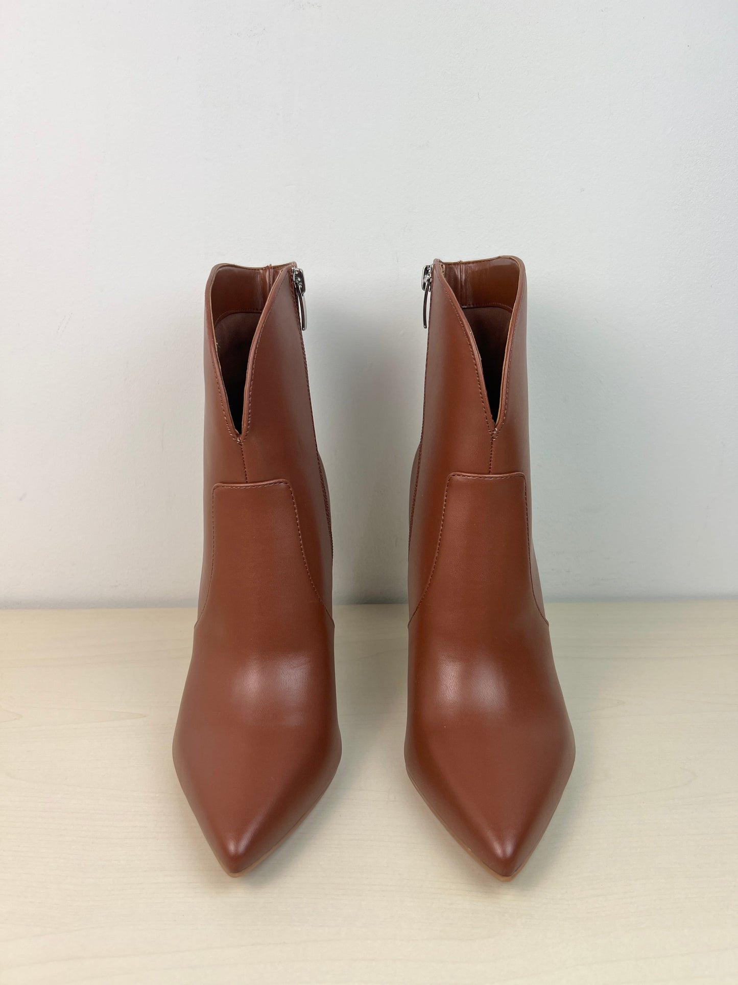 Boots Mid-calf Heels By Nine West In Brown, Size: 8.5