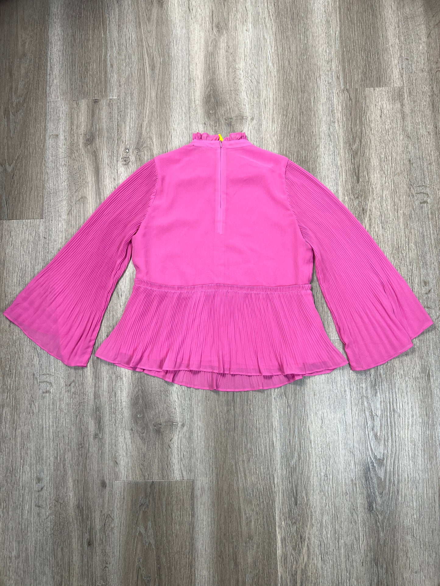 Blouse Long Sleeve By Ann Taylor In Pink, Size: Xsp