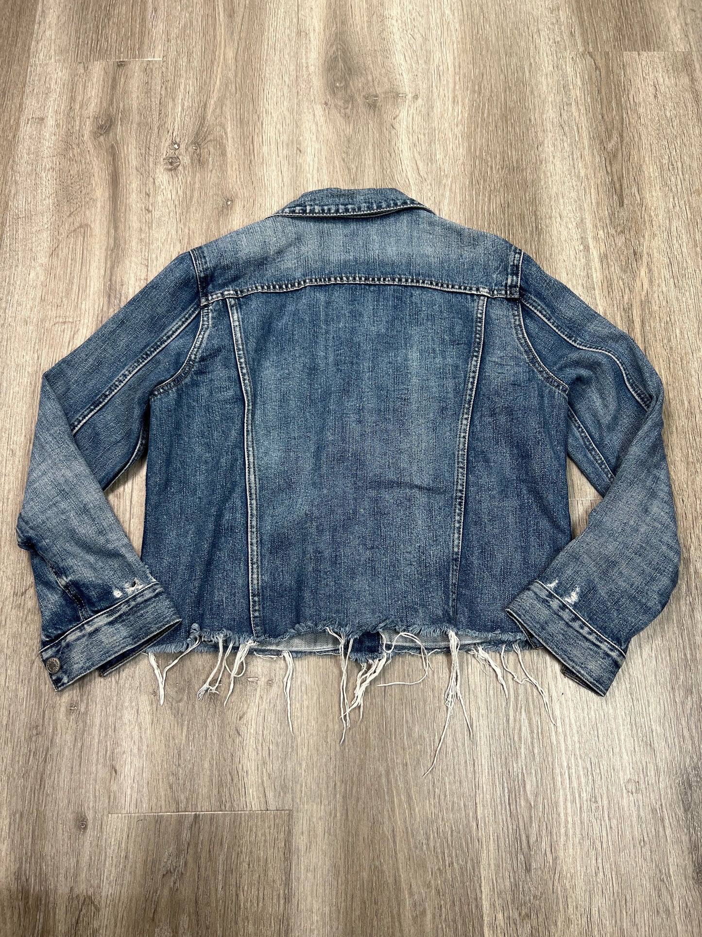 Jacket Denim By Lucky Brand In Blue Denim, Size: M