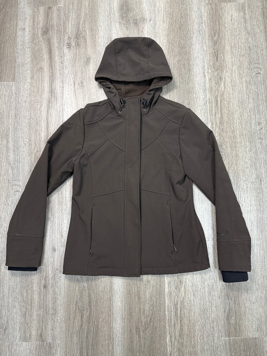 Jacket Fleece By Free Country In Brown, Size: S