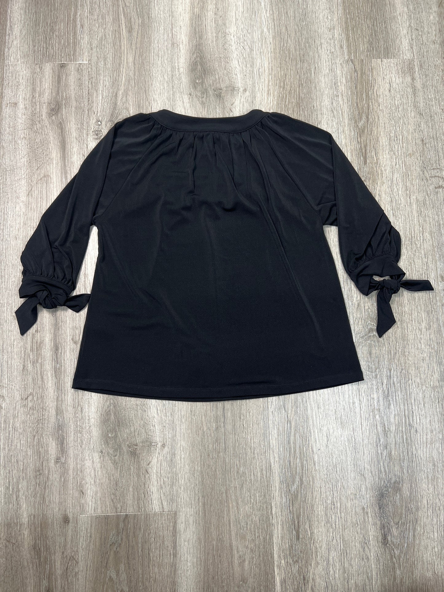 Blouse 3/4 Sleeve By Banana Republic In Black, Size: Xs