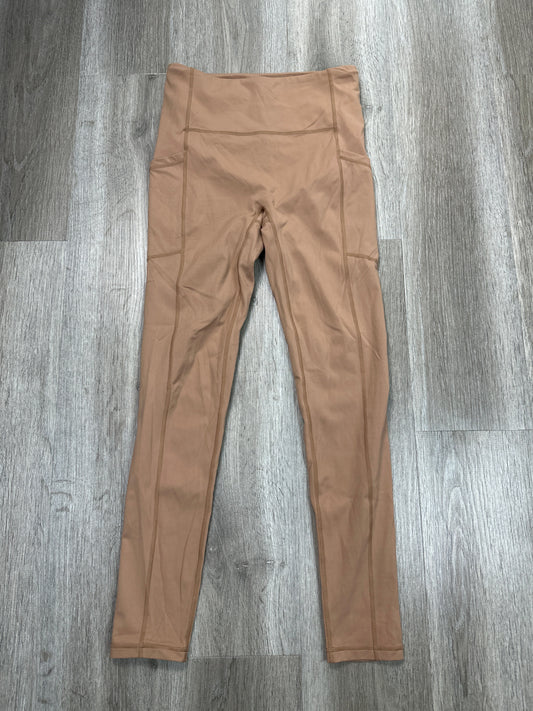 Athletic Leggings By Mono B In Tan, Size: S