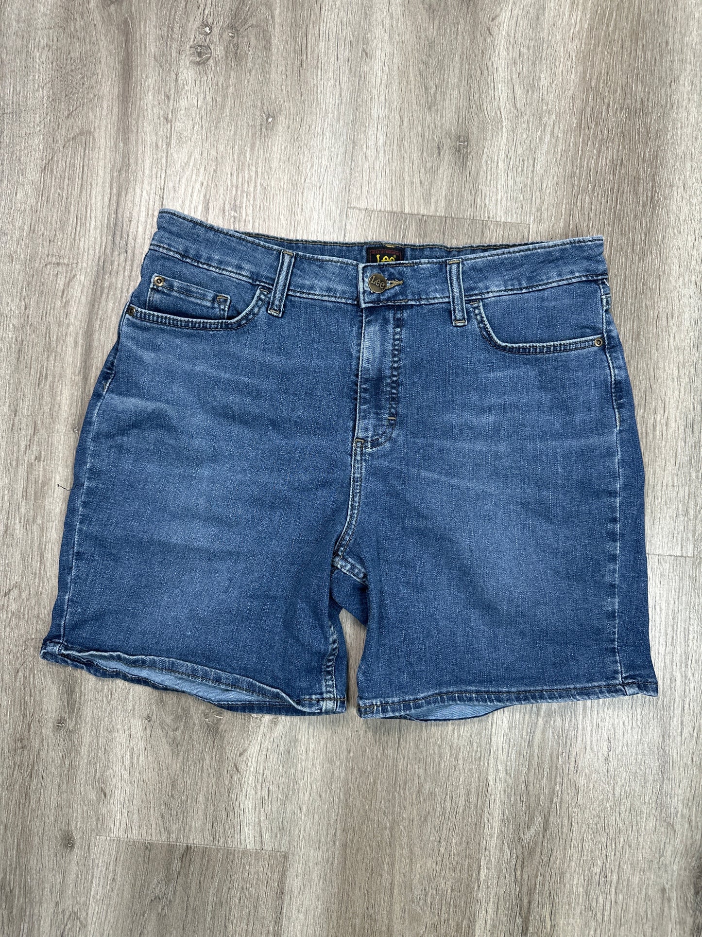 Shorts By Lee In Blue Denim, Size: 14