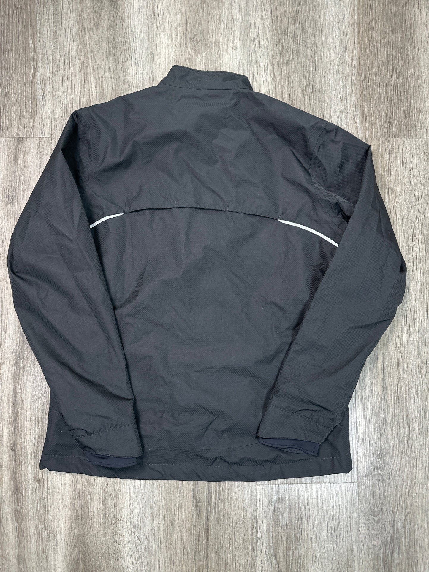 Athletic Jacket By Asics In Black, Size: M