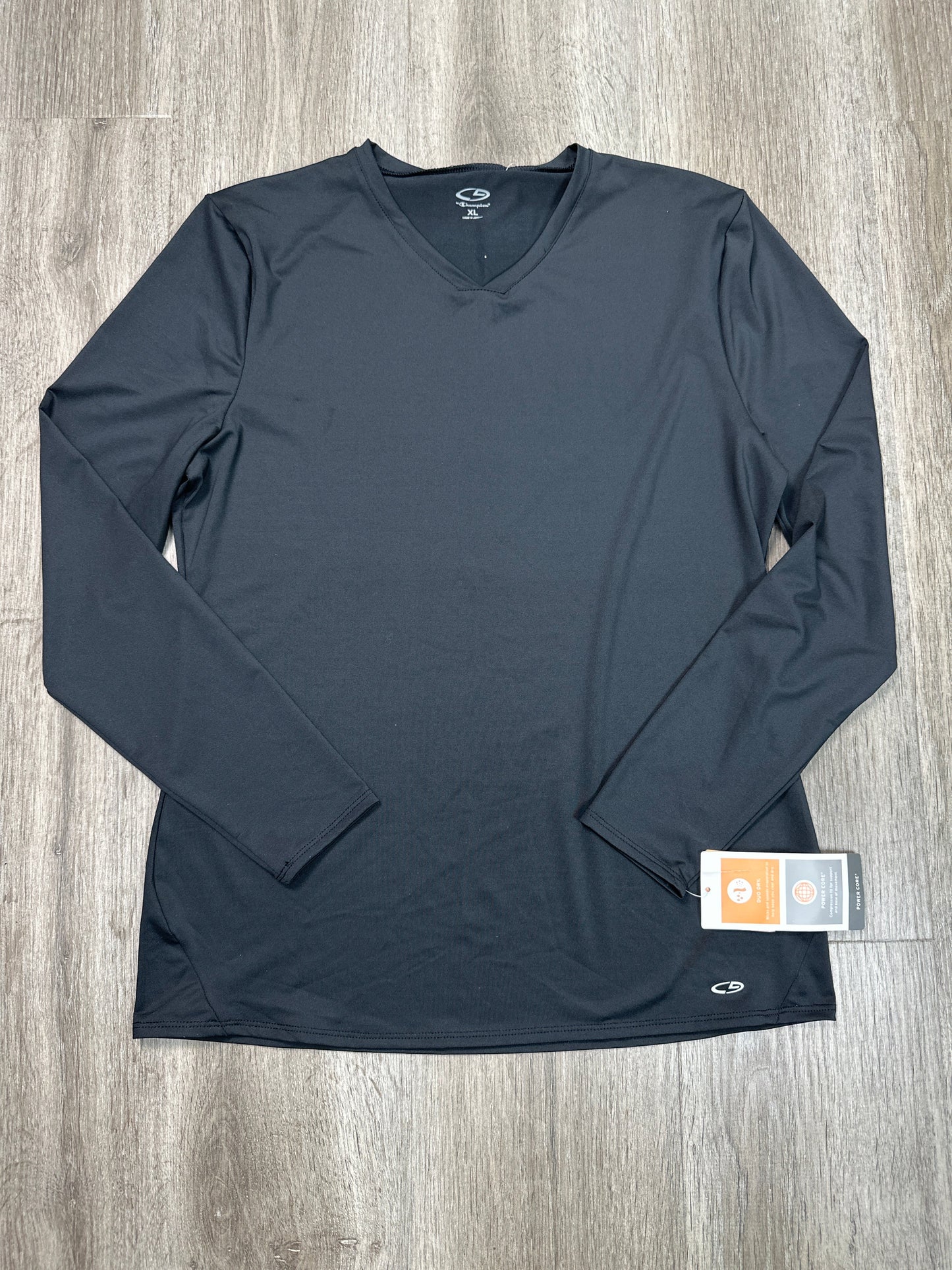 Athletic Top Long Sleeve Crewneck By Champion In Grey, Size: Xl