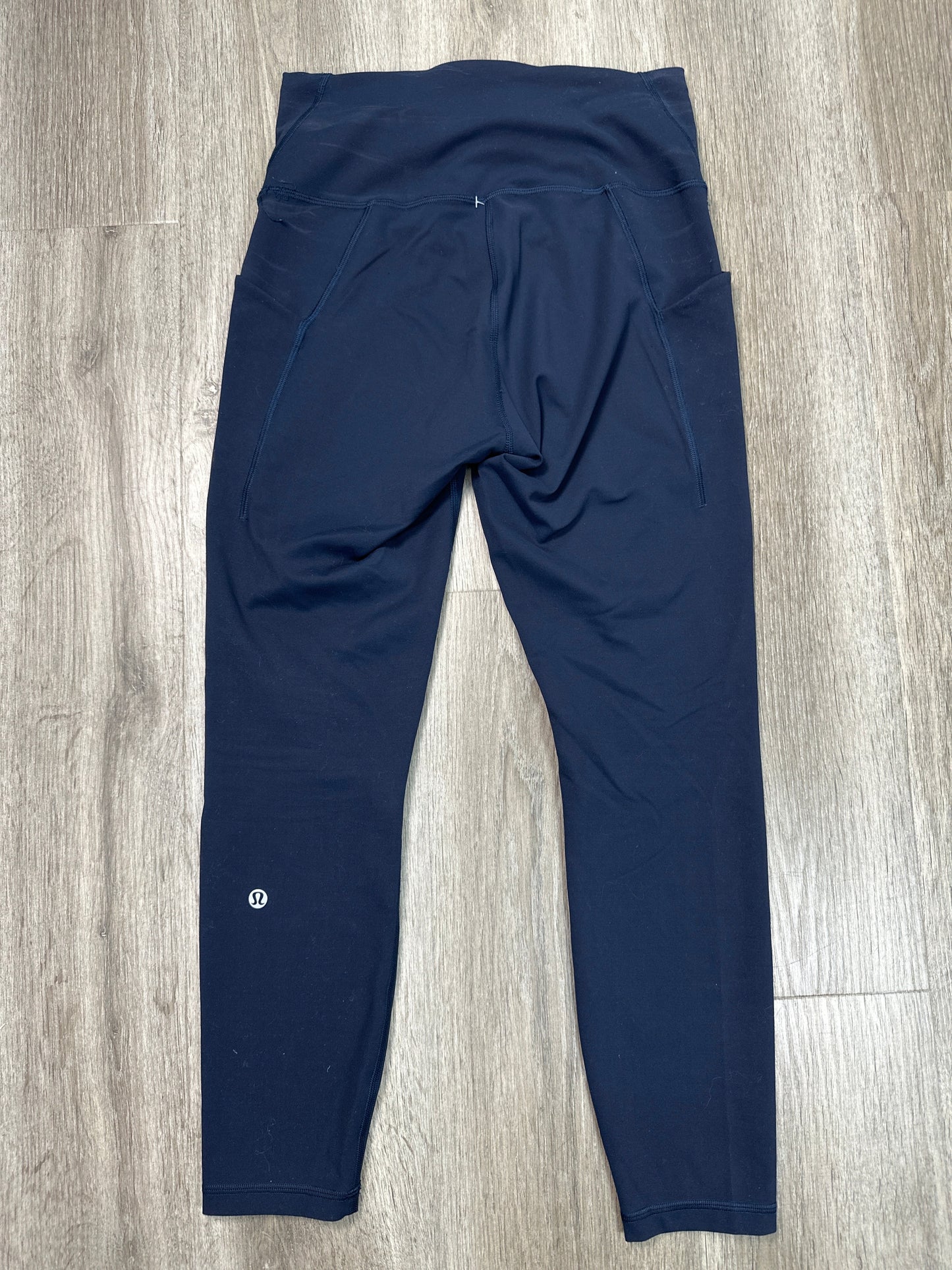 Athletic Leggings By Lululemon In Blue, Size: M