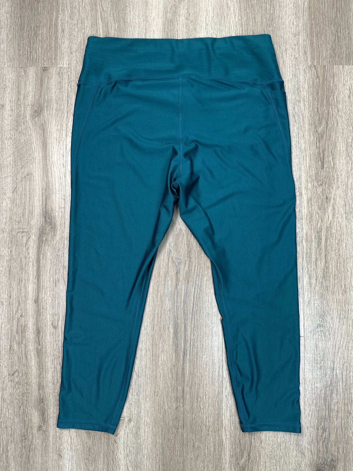 Athletic Leggings By Under Armour In Green, Size: 2x