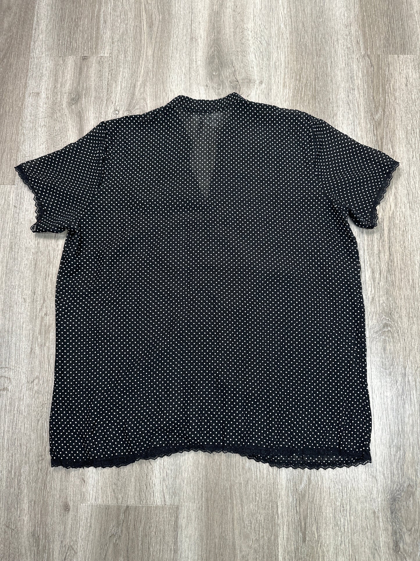 Top Short Sleeve By NEVA In Black, Size: Xl