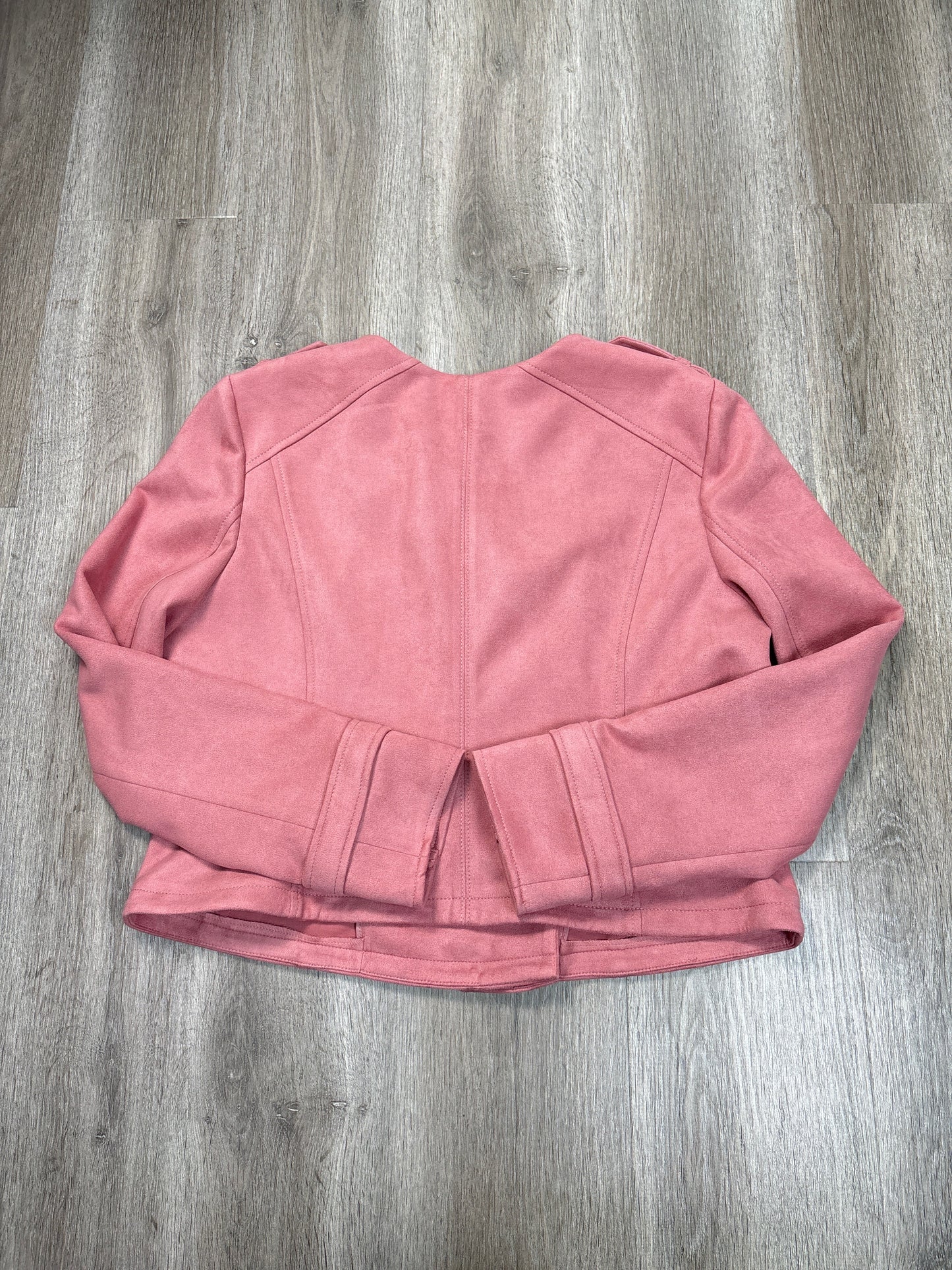 Jacket Moto By White House Black Market In Pink, Size: Xl