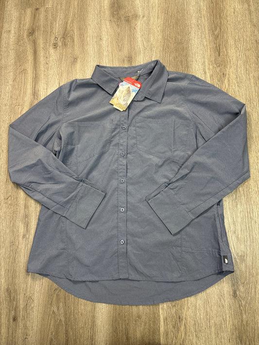 Top Long Sleeve By The North Face In Blue, Size: Xl