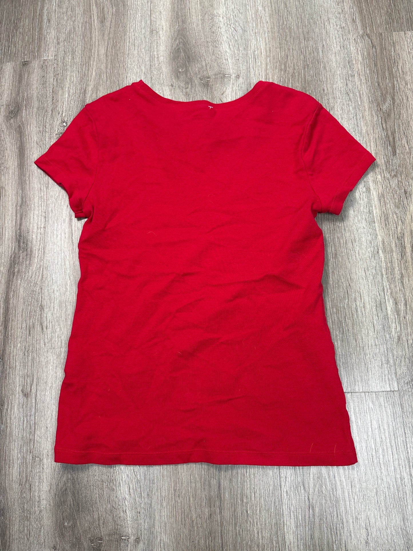 Top Short Sleeve By Tommy Hilfiger In Red, Size: L