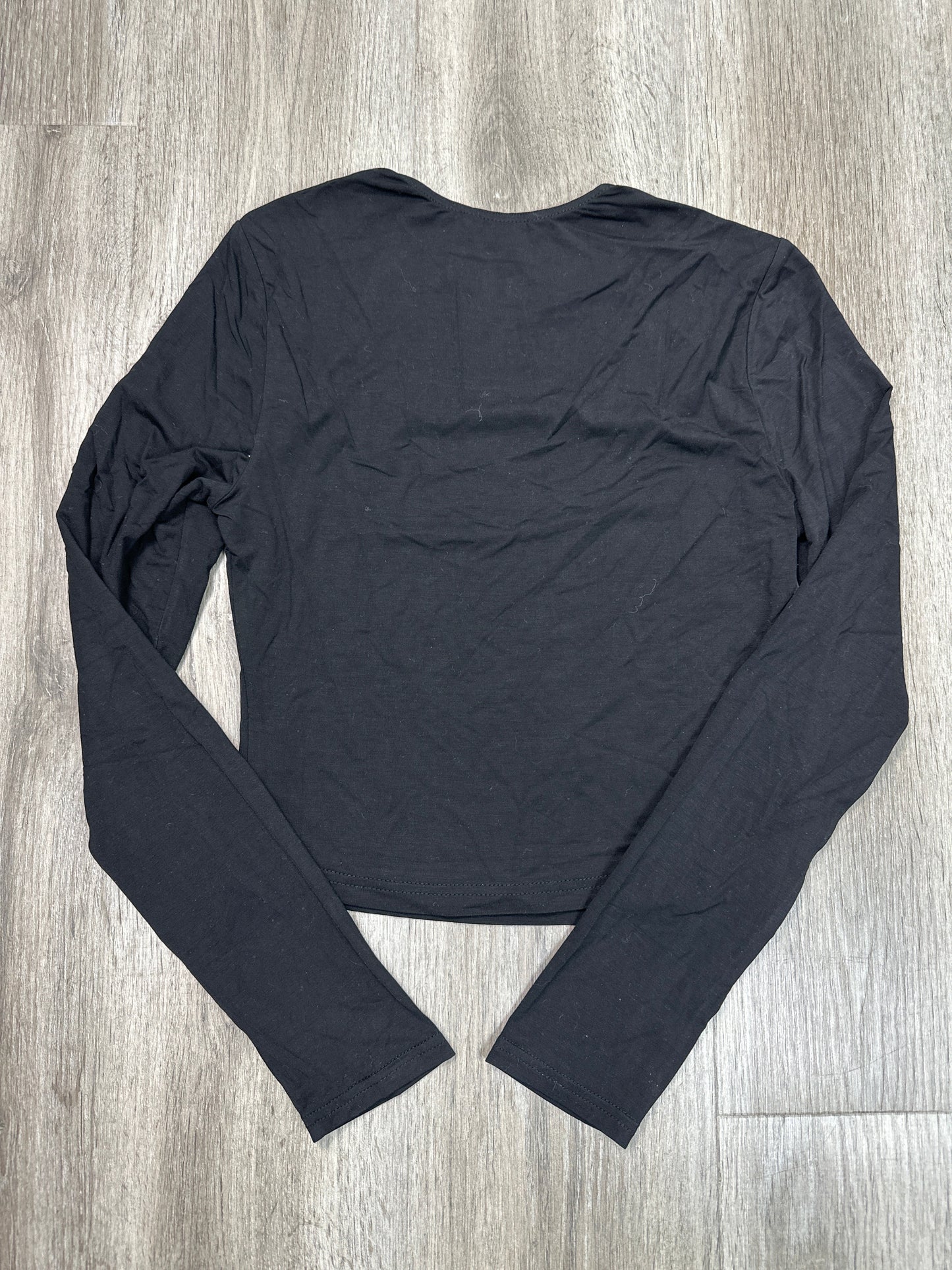 Athletic Top Long Sleeve Crewneck By Kirundo In Black, Size: S