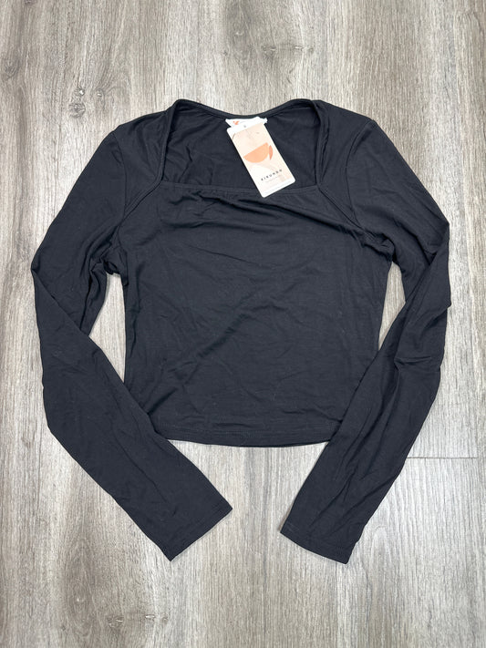 Athletic Top Long Sleeve Crewneck By Kirundo In Black, Size: S