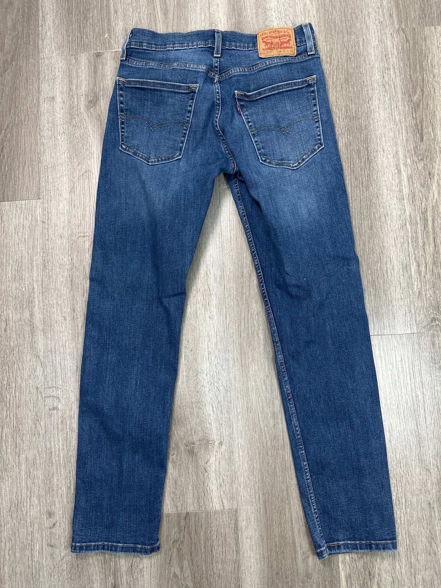 Jeans Straight By Levis In Blue Denim, Size: 10