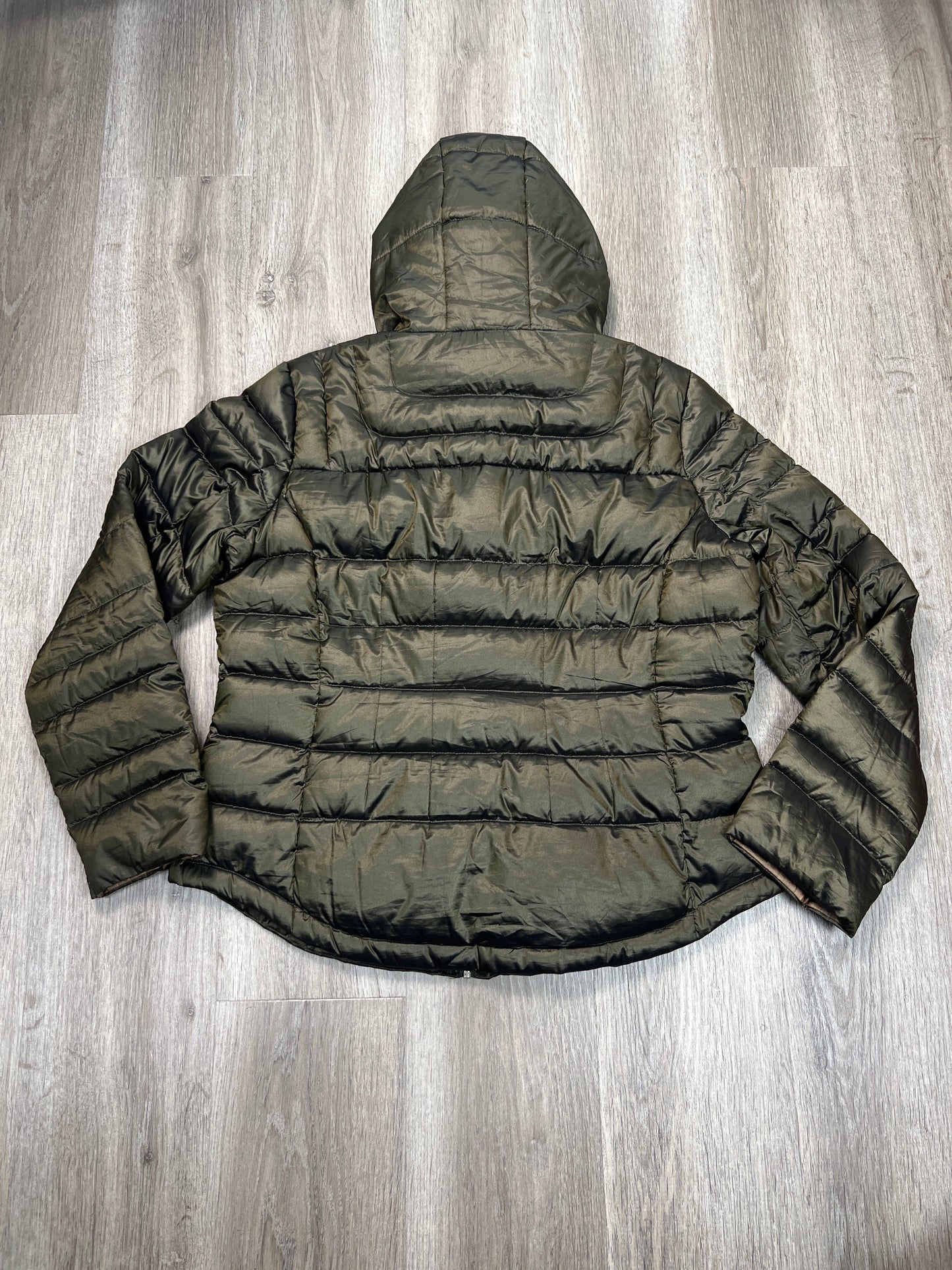 Coat Puffer & Quilted By Bernardo In Green, Size: Xl