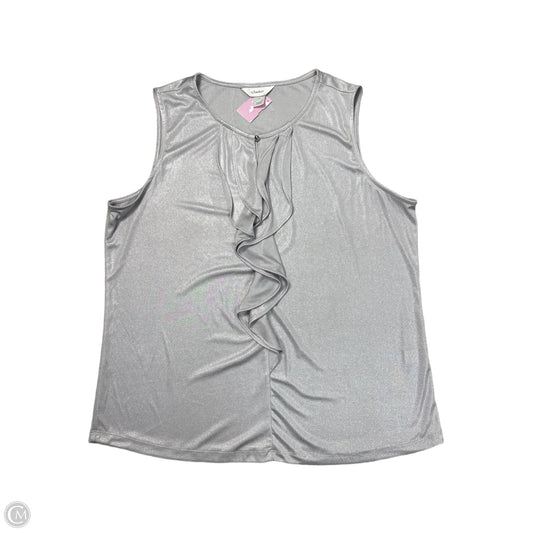 Tank Top By Cj Banks In Silver, Size: Xl