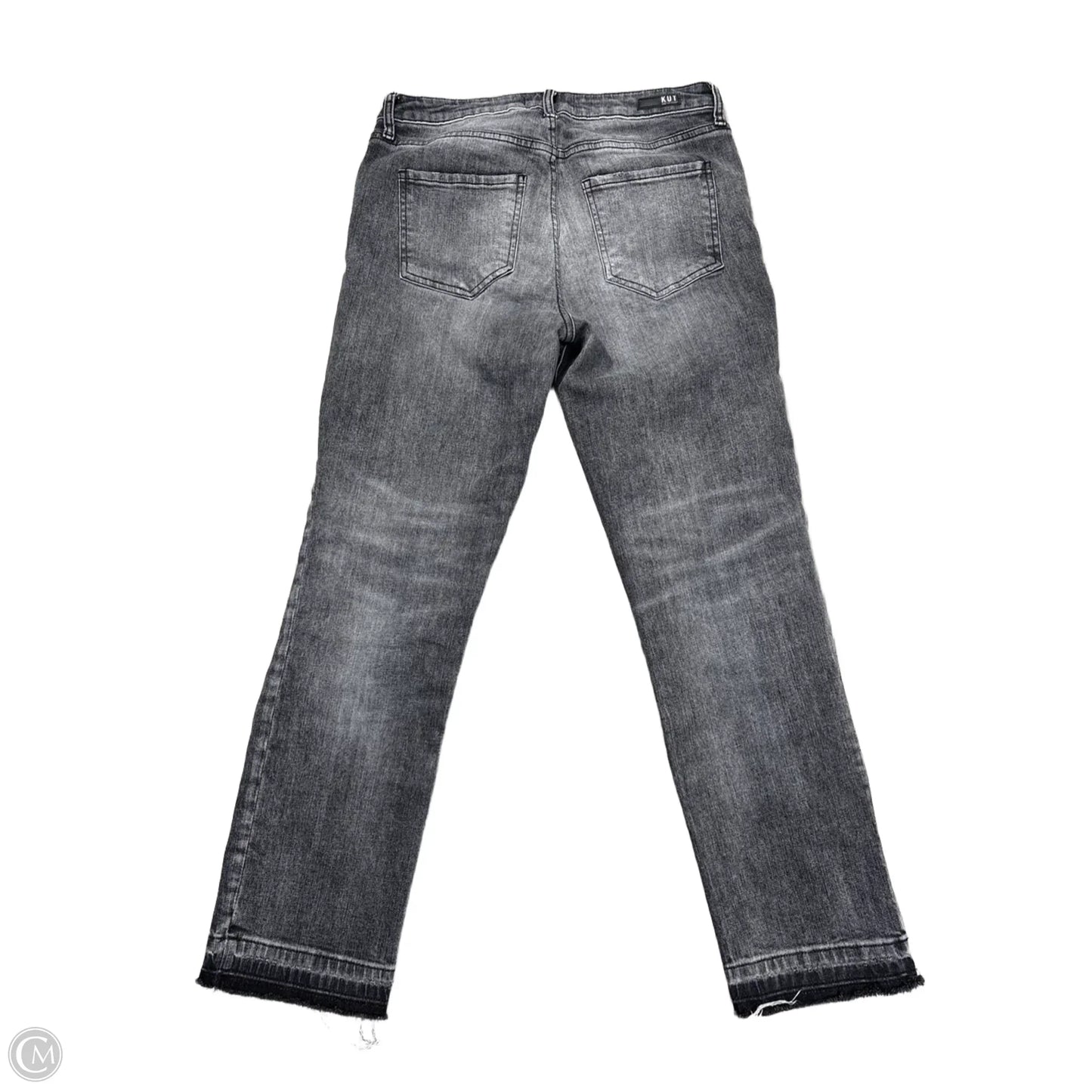 Jeans Straight By Kut In Black Denim, Size: 6l