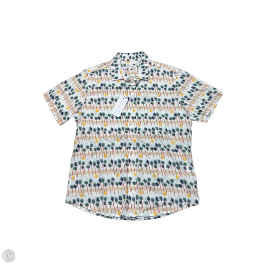 Top Short Sleeve By cotton & co In Yellow, Size: M