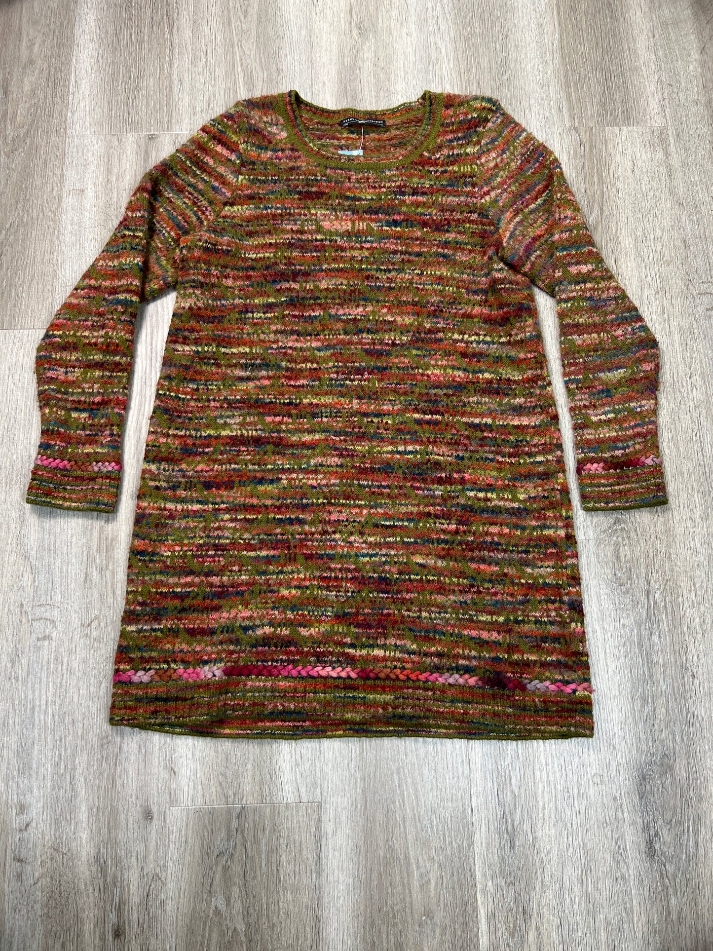 Dress Sweater By Peruvian Connection In Green, Size: L