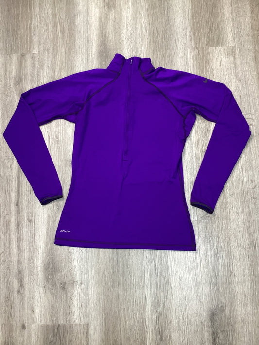 Athletic Jacket By Nike Apparel In Purple, Size: M