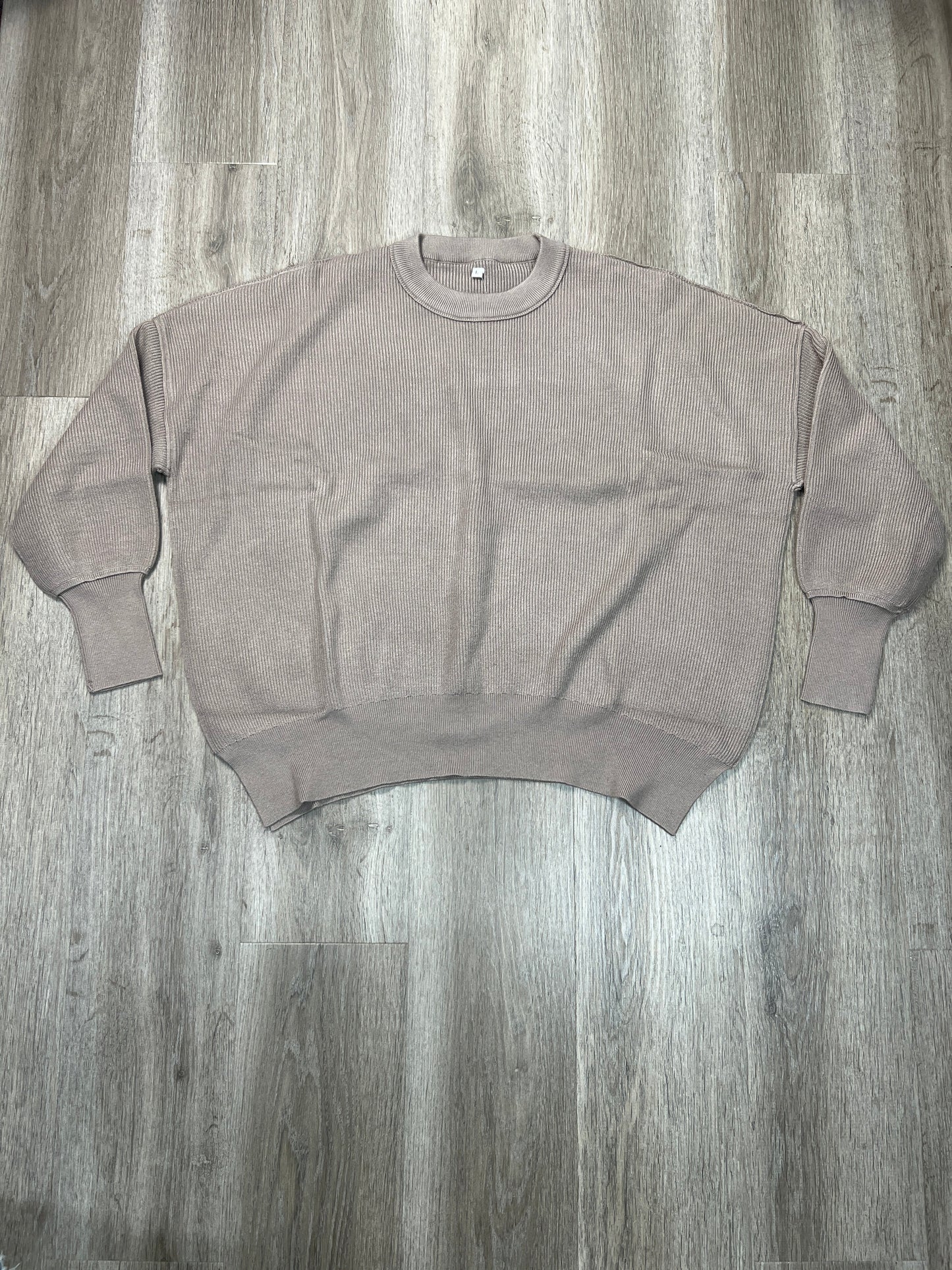 Sweater By Clothes Mentor In Grey, Size: L