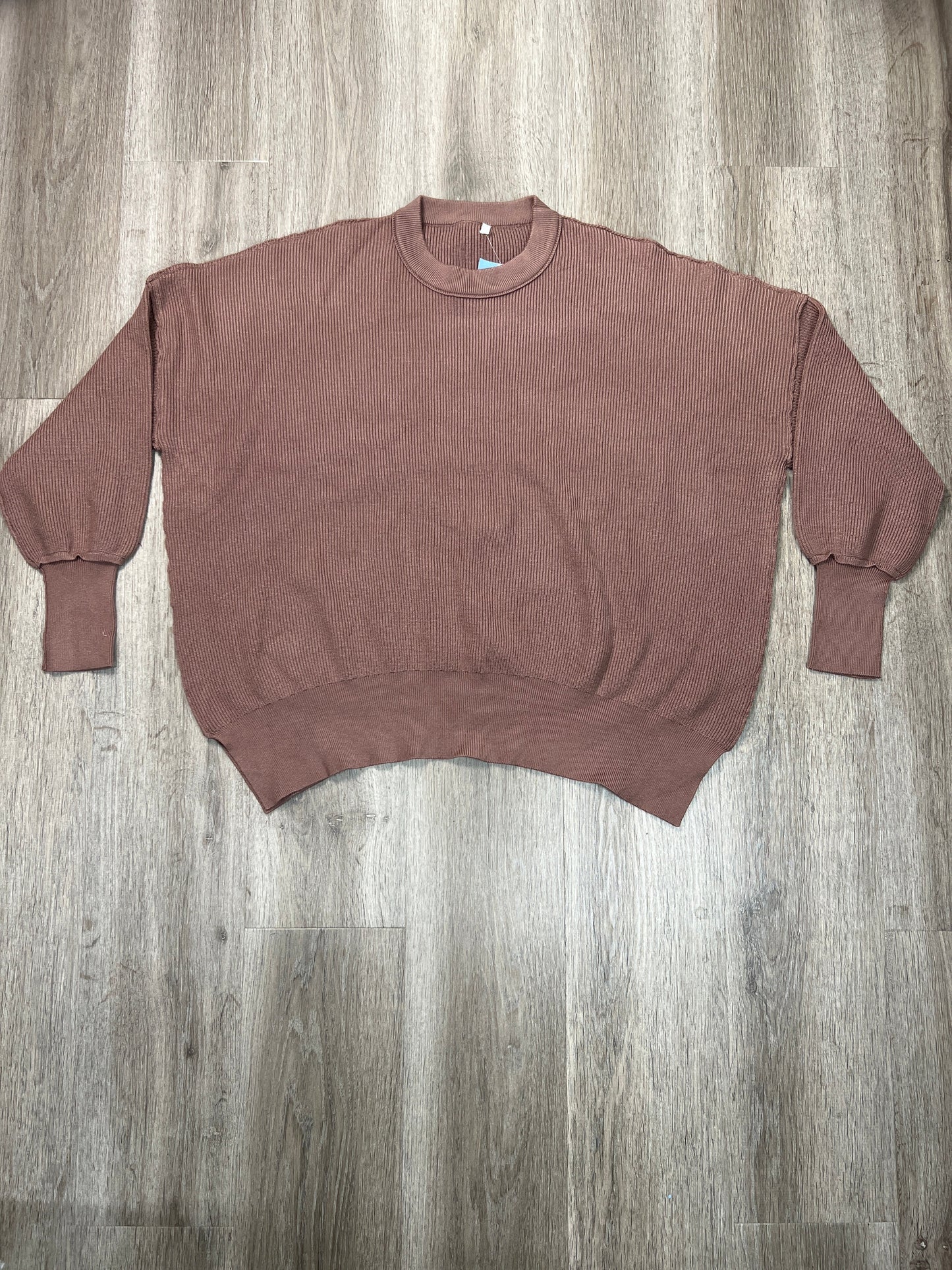 Sweater By Clothes Mentor In Brown, Size: L