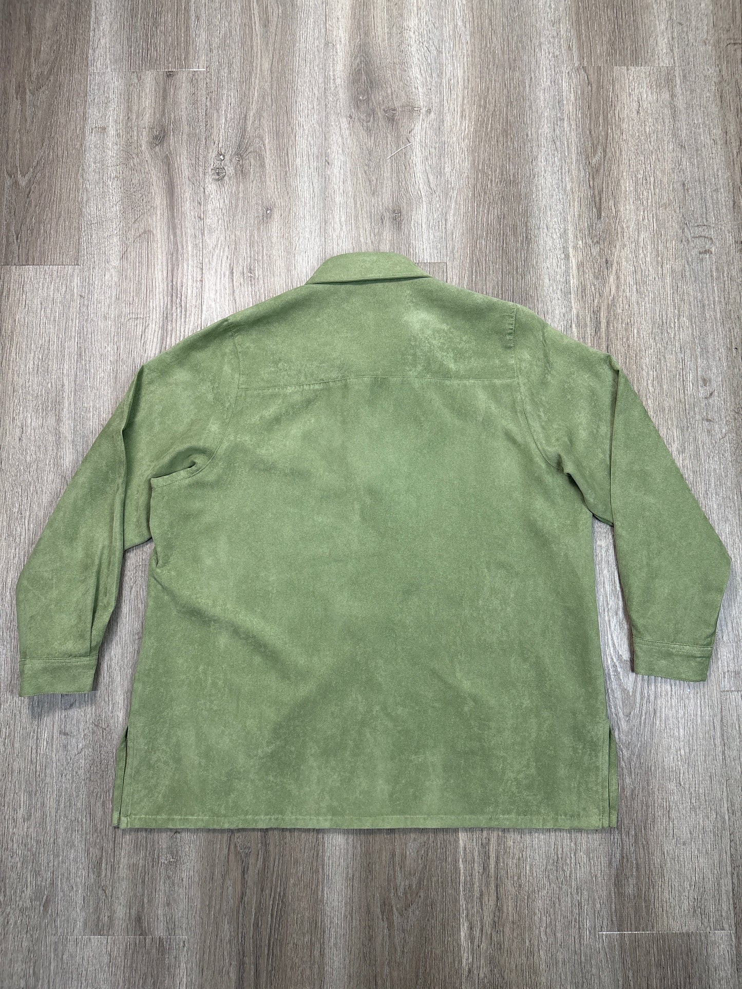 Top Long Sleeve By Bon Worth In Green, Size: L