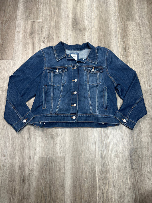 Jacket Denim By Sonoma In Blue Denim, Size: Xxl