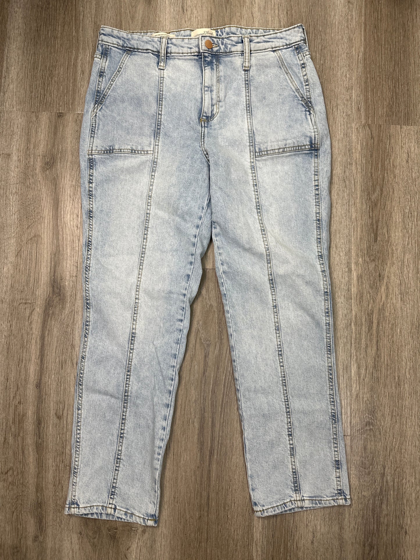 Jeans Straight By Universal Thread In Blue Denim, Size: 10