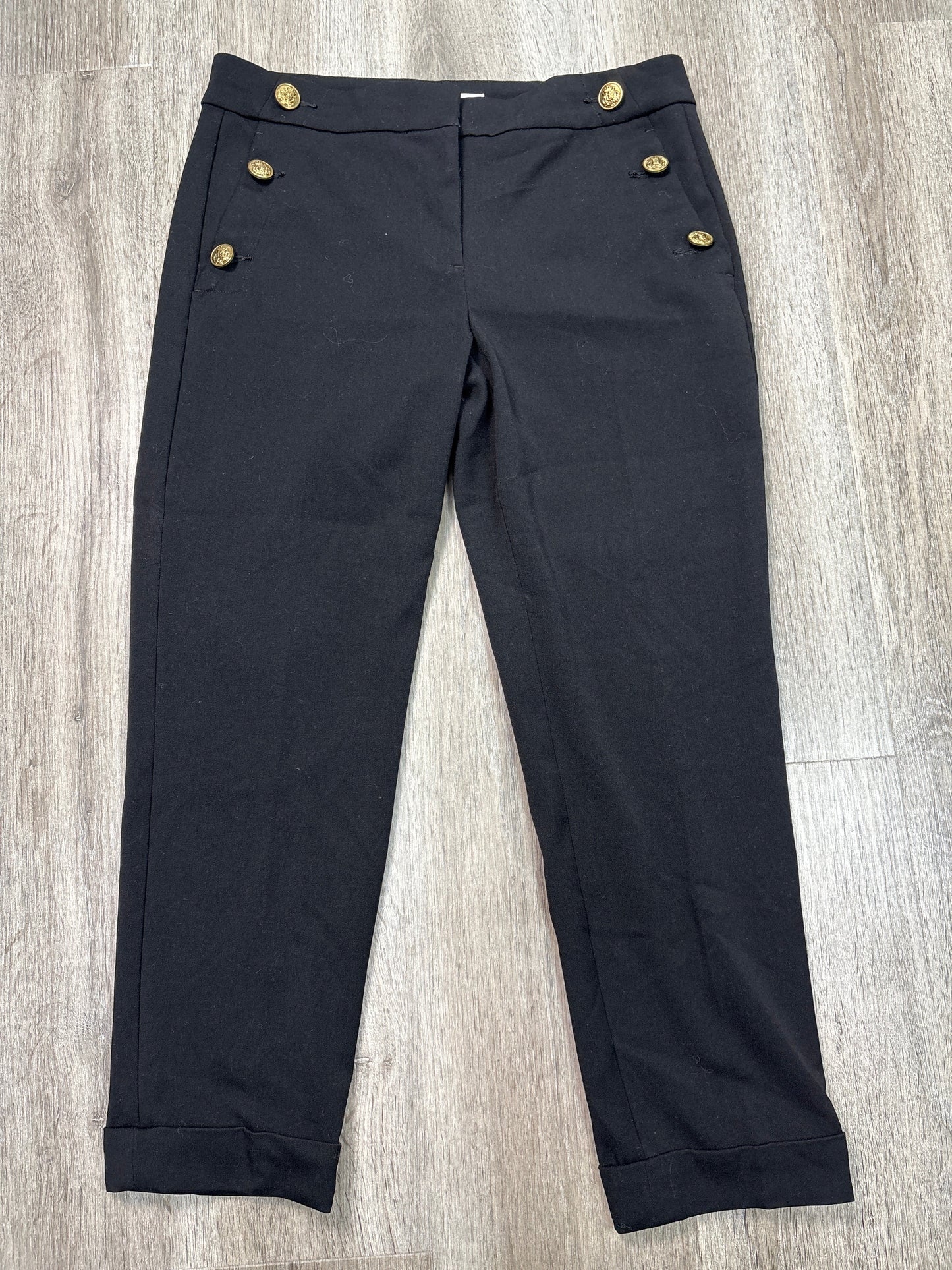 Pants Cropped By Loft In Black, Size: S