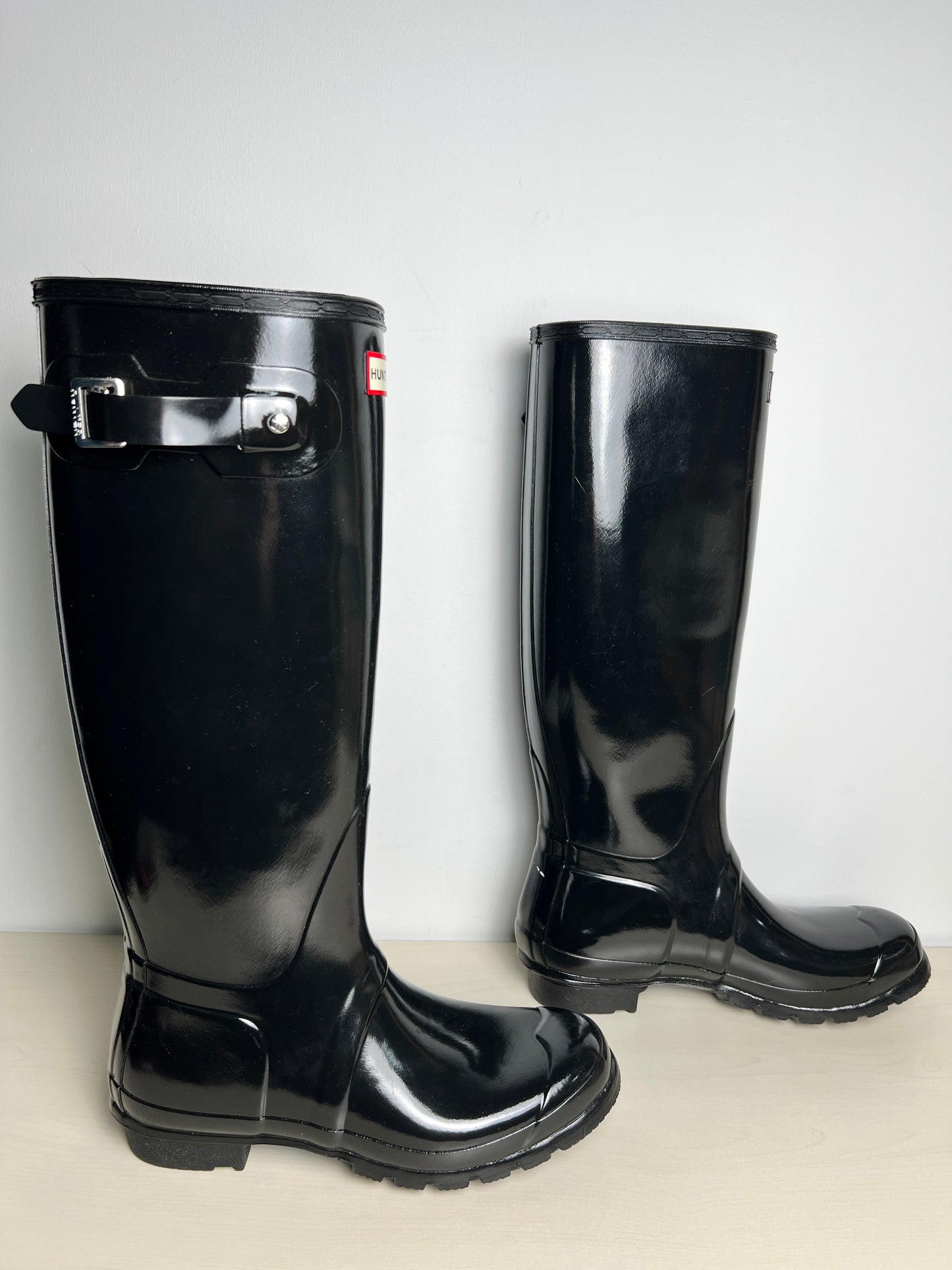 Boots Rain By Hunter In Black, Size: 9