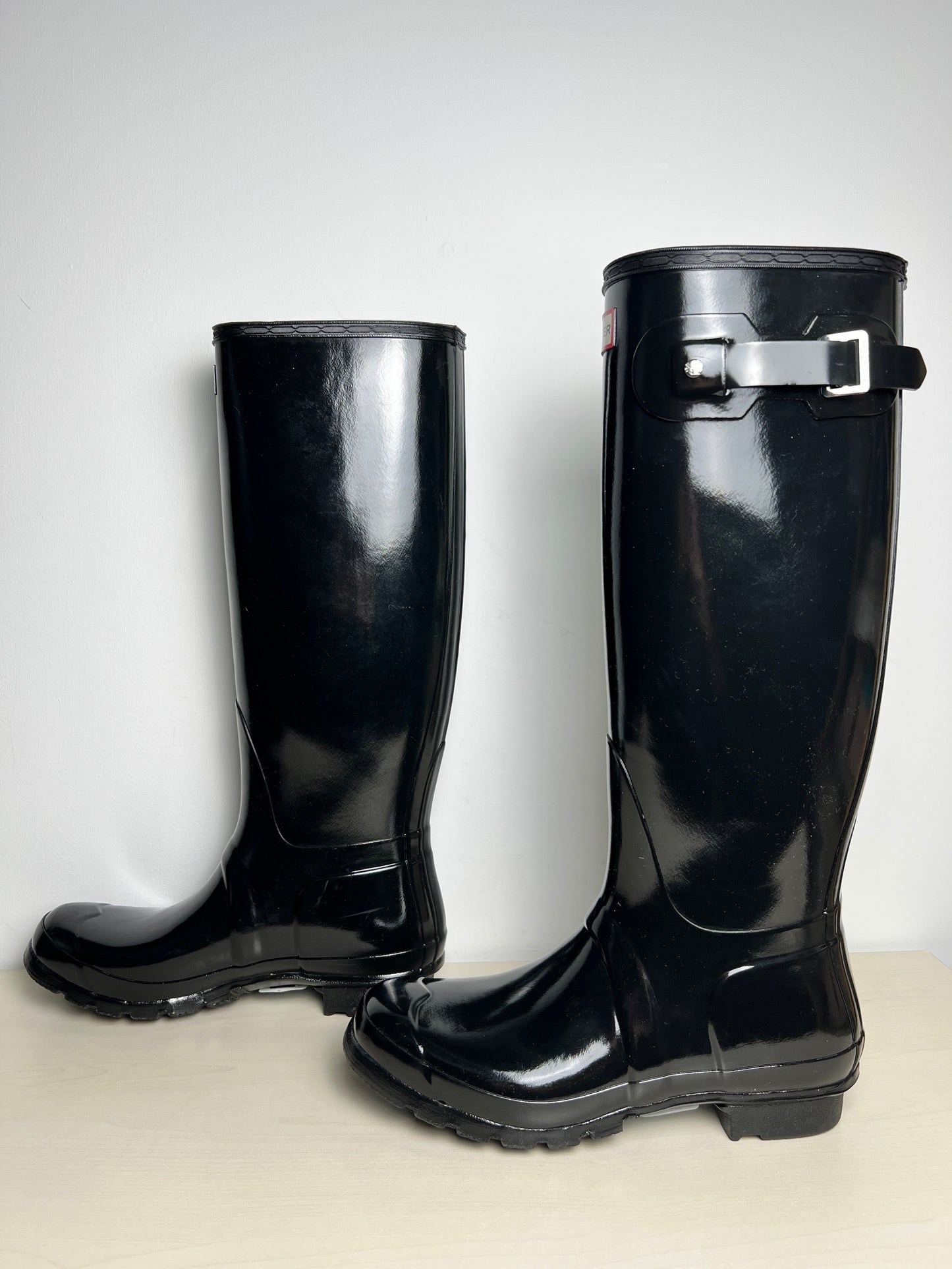 Boots Rain By Hunter In Black, Size: 9