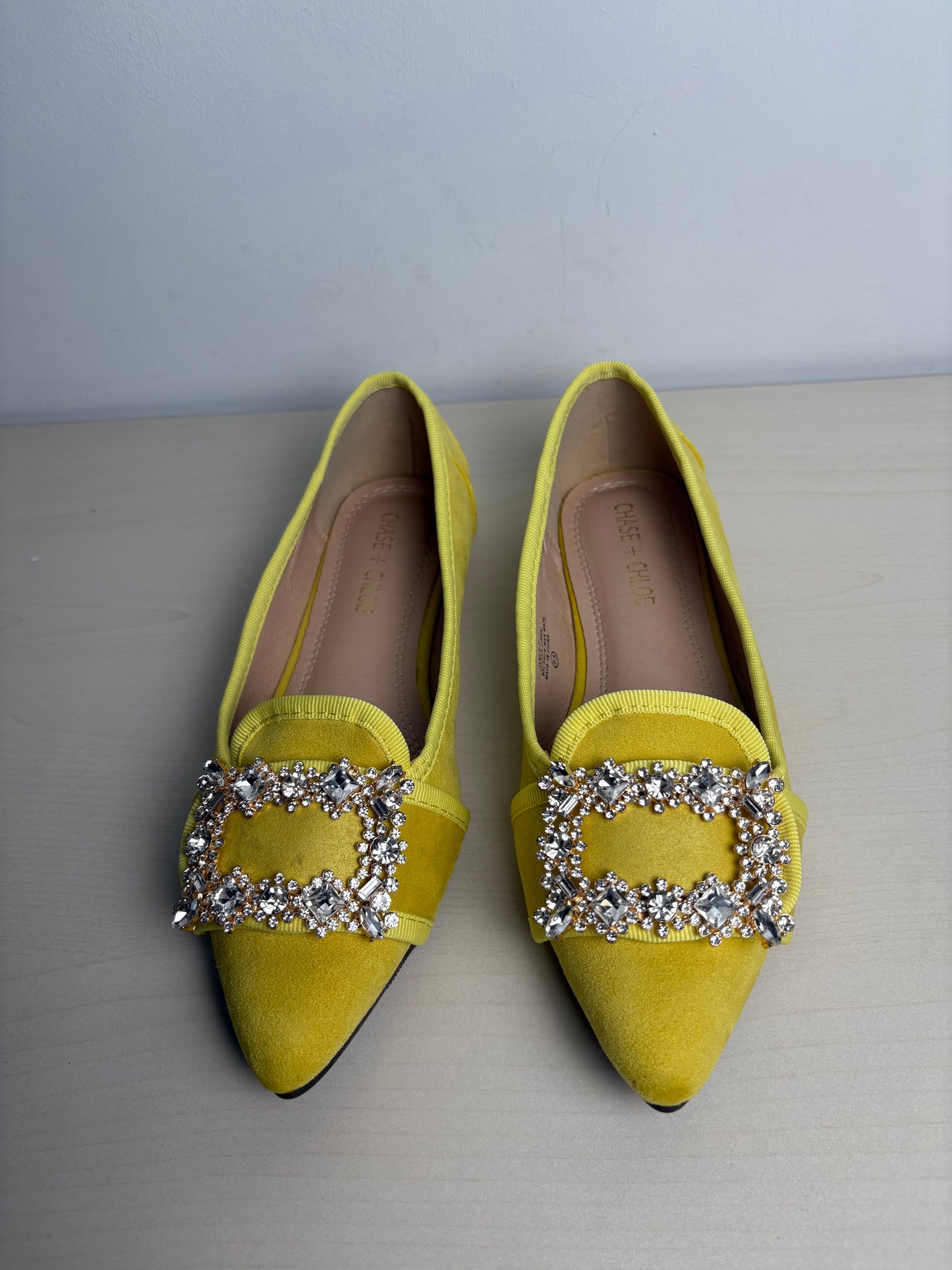 Shoes Flats By Chase + Chloe Yellow, Size: 6.5