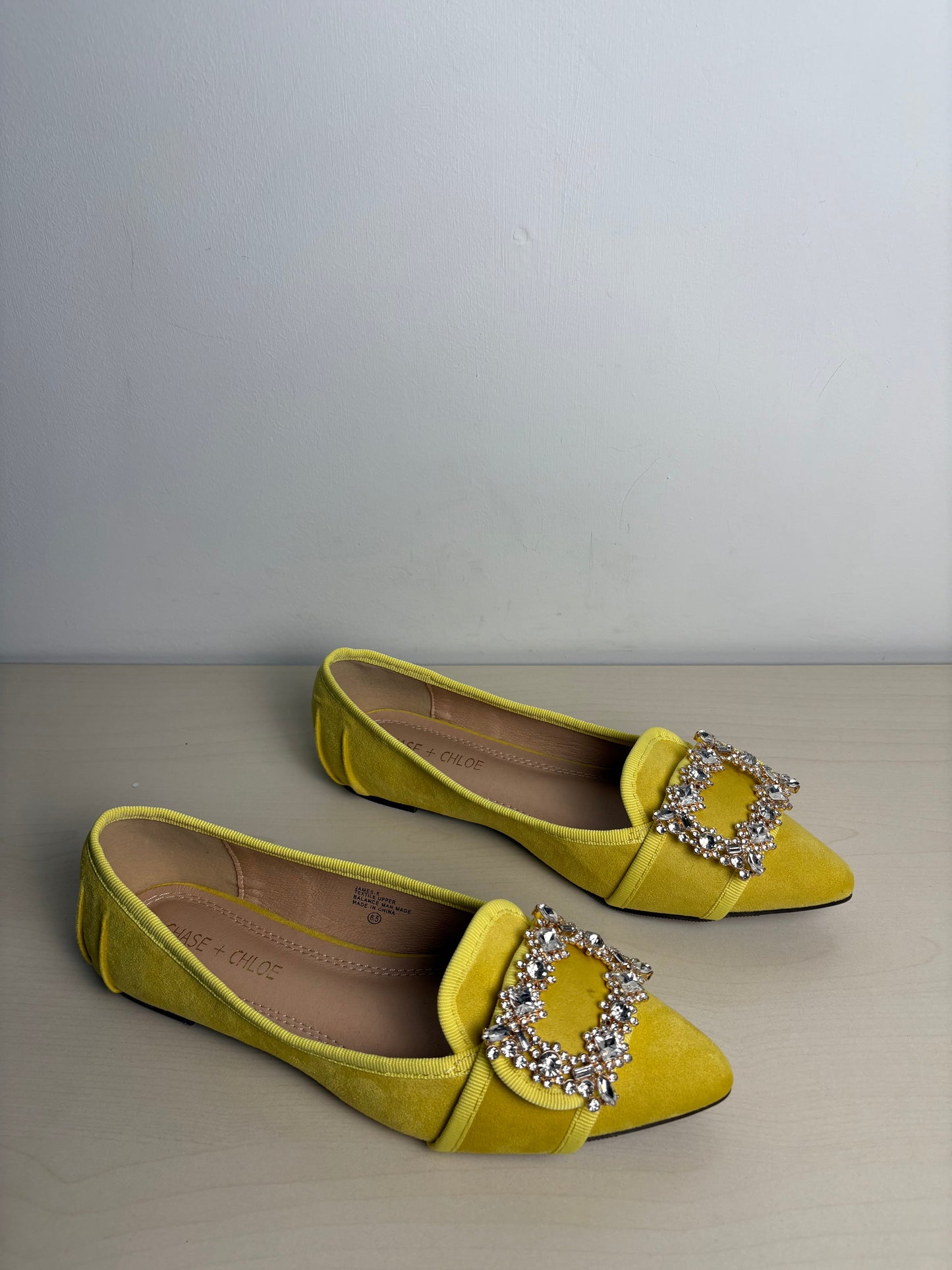 Shoes Flats By Chase + Chloe Yellow, Size: 6.5