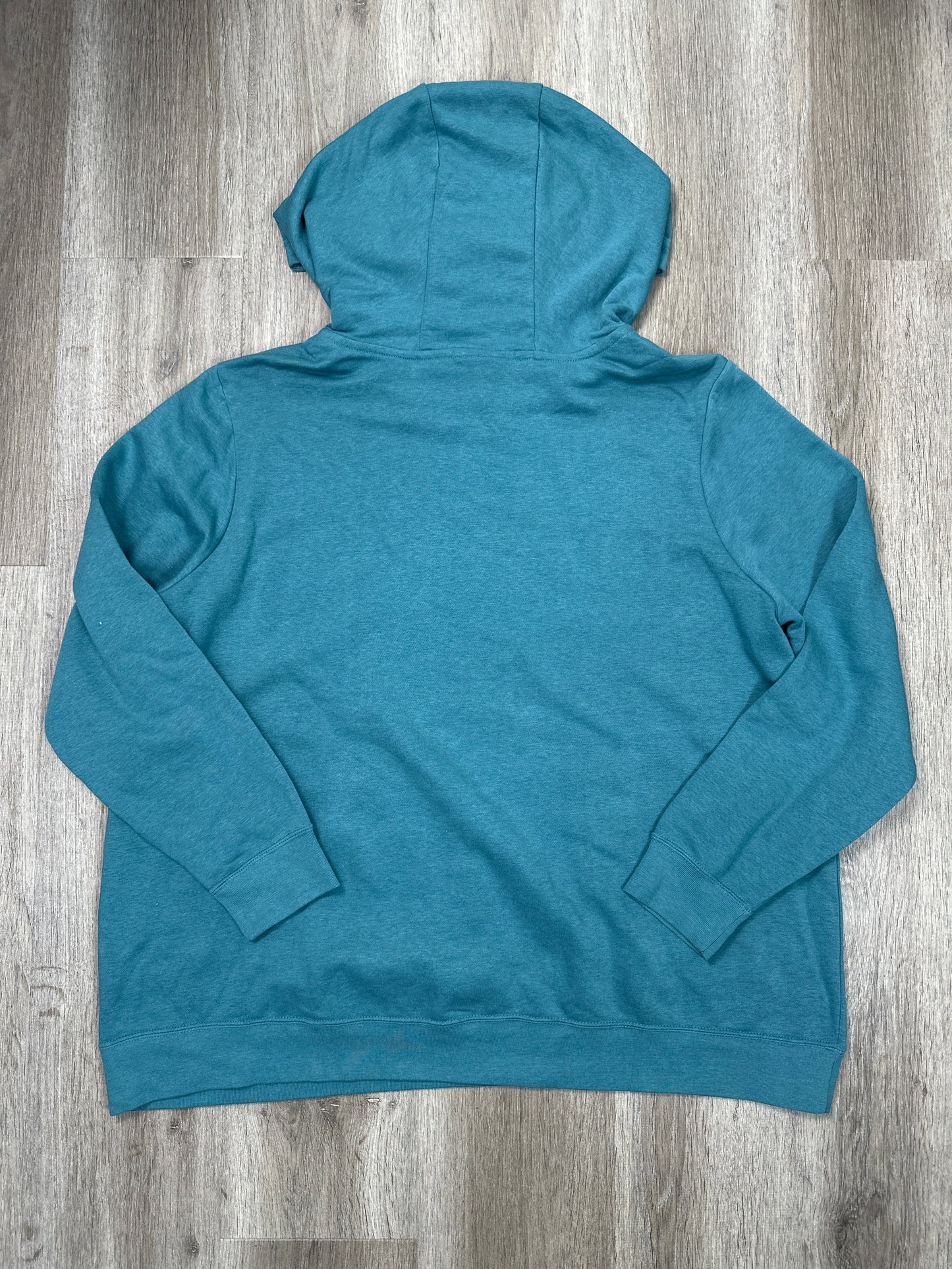 Sweatshirt Hoodie By Nike Apparel In Teal, Size: 1x