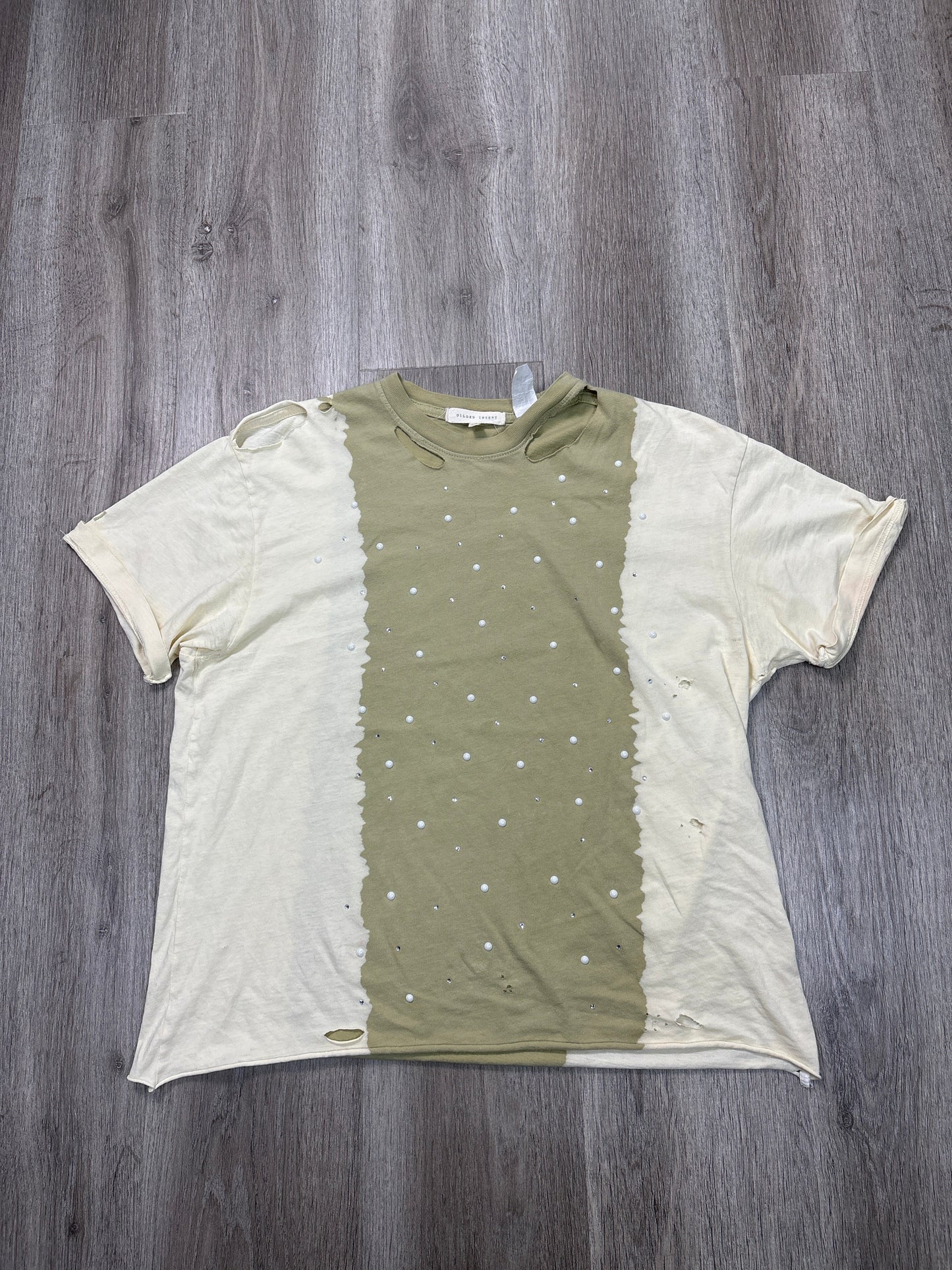 Top Short Sleeve By Glided Intent In Green, Size: M