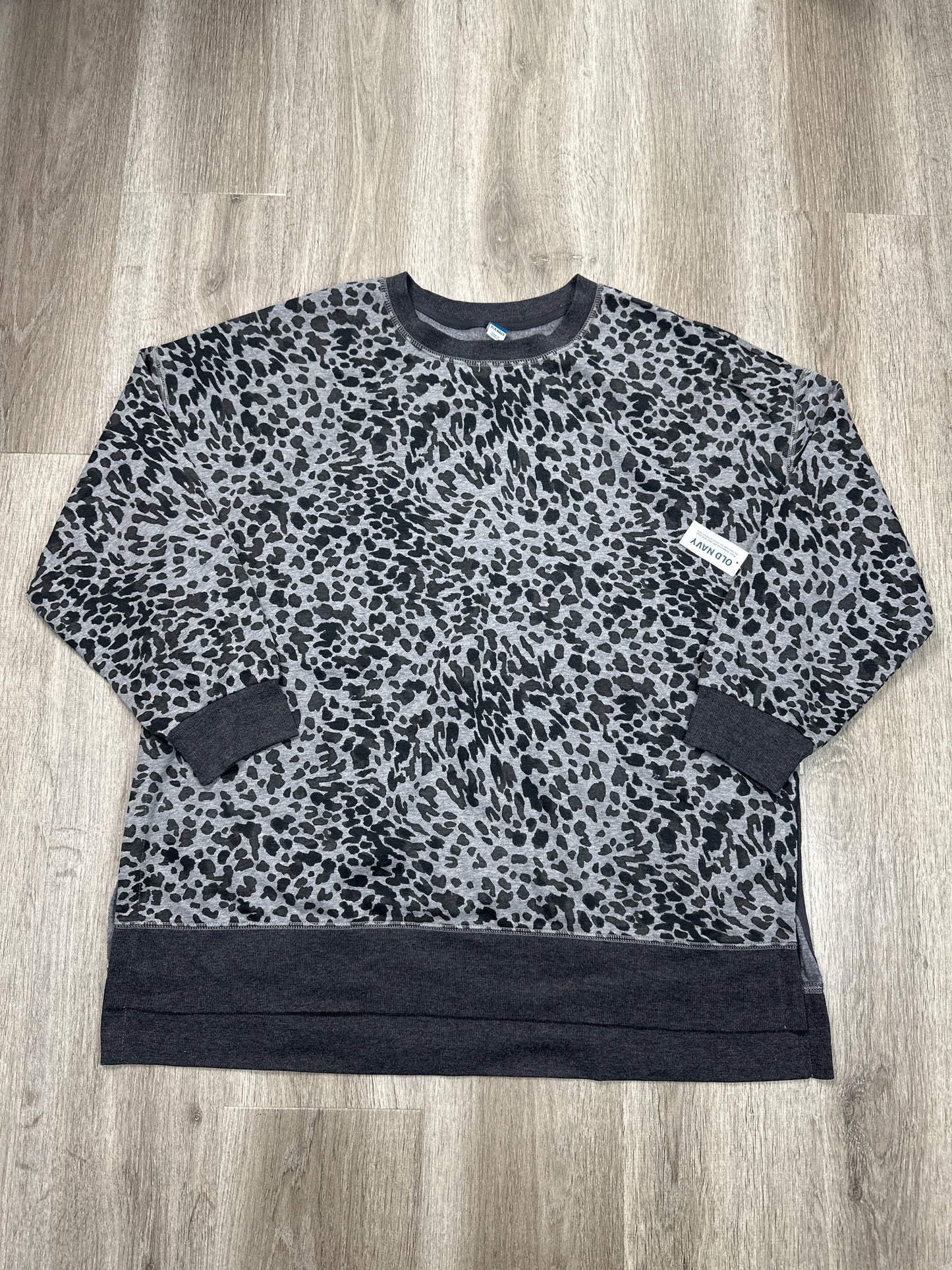 Sweatshirt Crewneck By Old Navy In Animal Print, Size: Xl