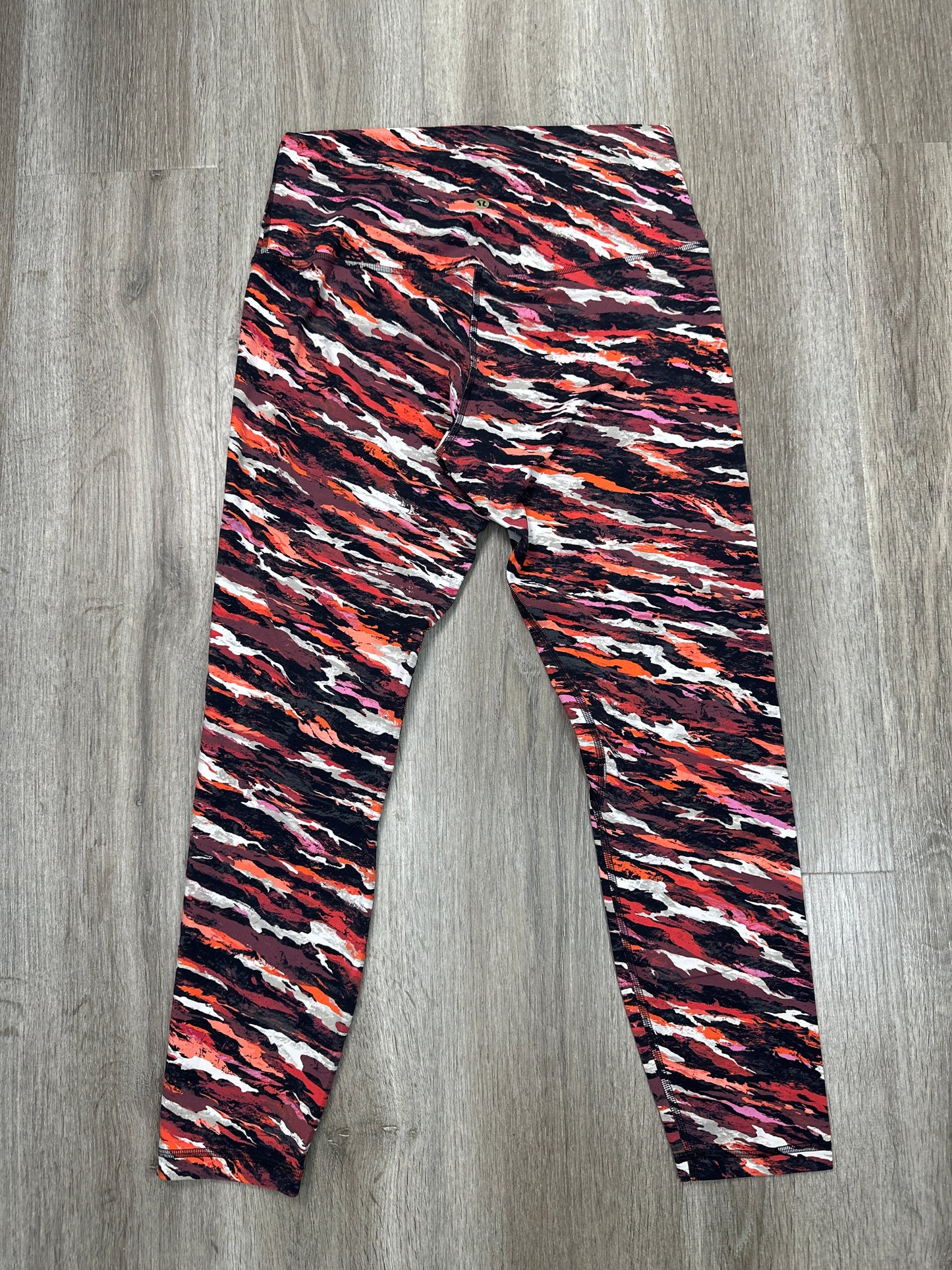 Athletic Leggings By Lululemon In Multi-colored, Size: M