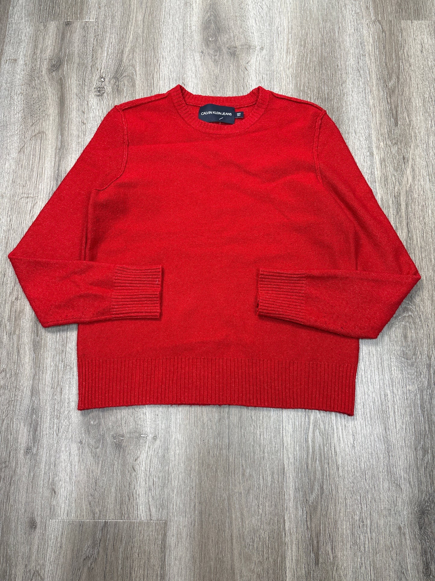 Sweater By Calvin Klein In Red, Size: S