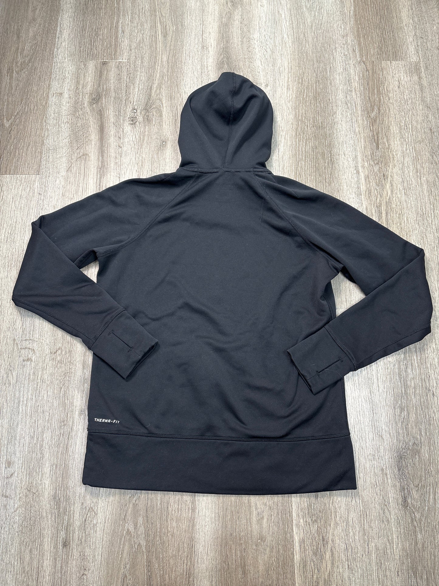 Athletic Sweatshirt Hoodie By Nike Apparel In Black, Size: L