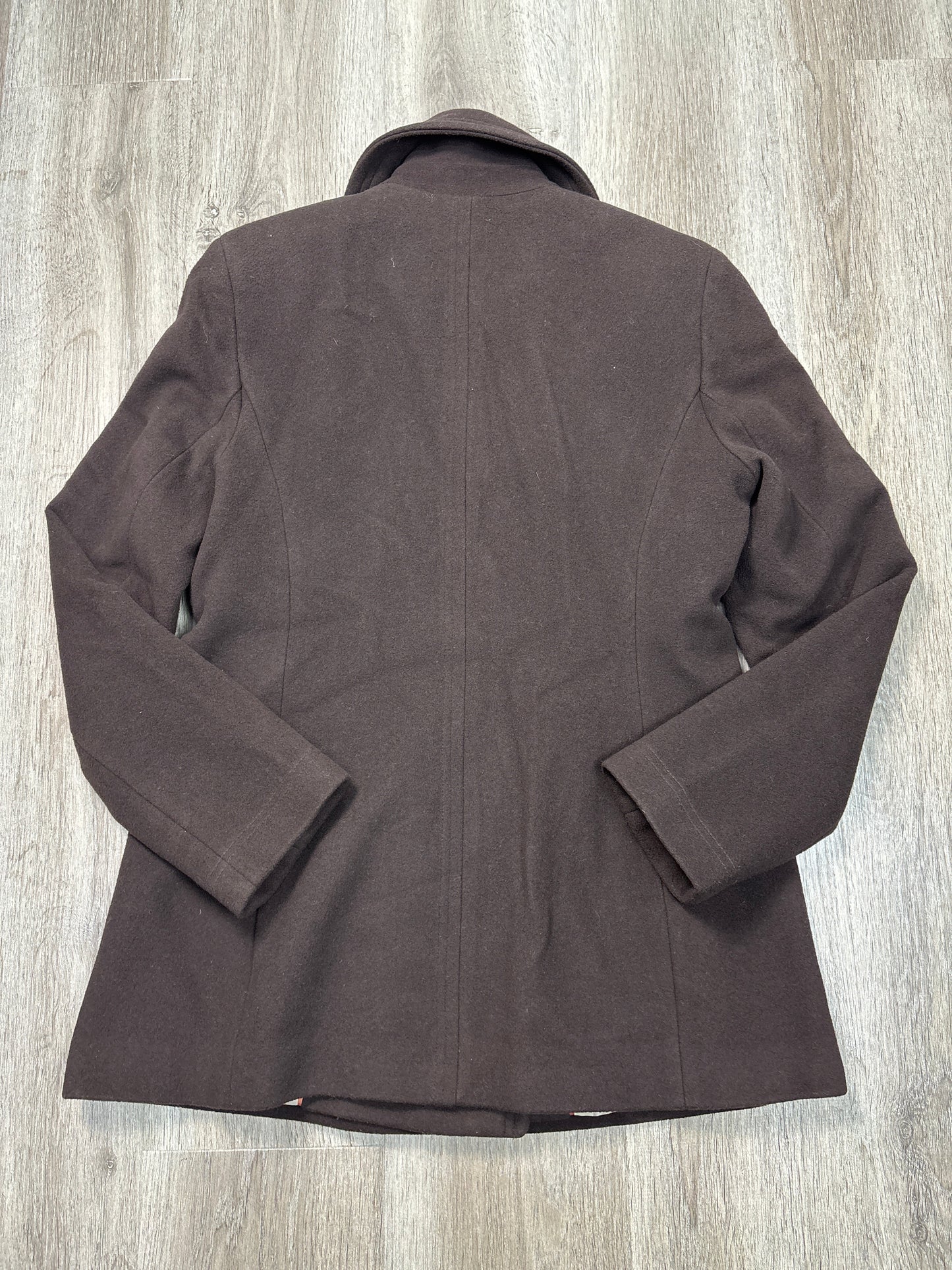 Coat Parka By Calvin Klein In Brown, Size: S