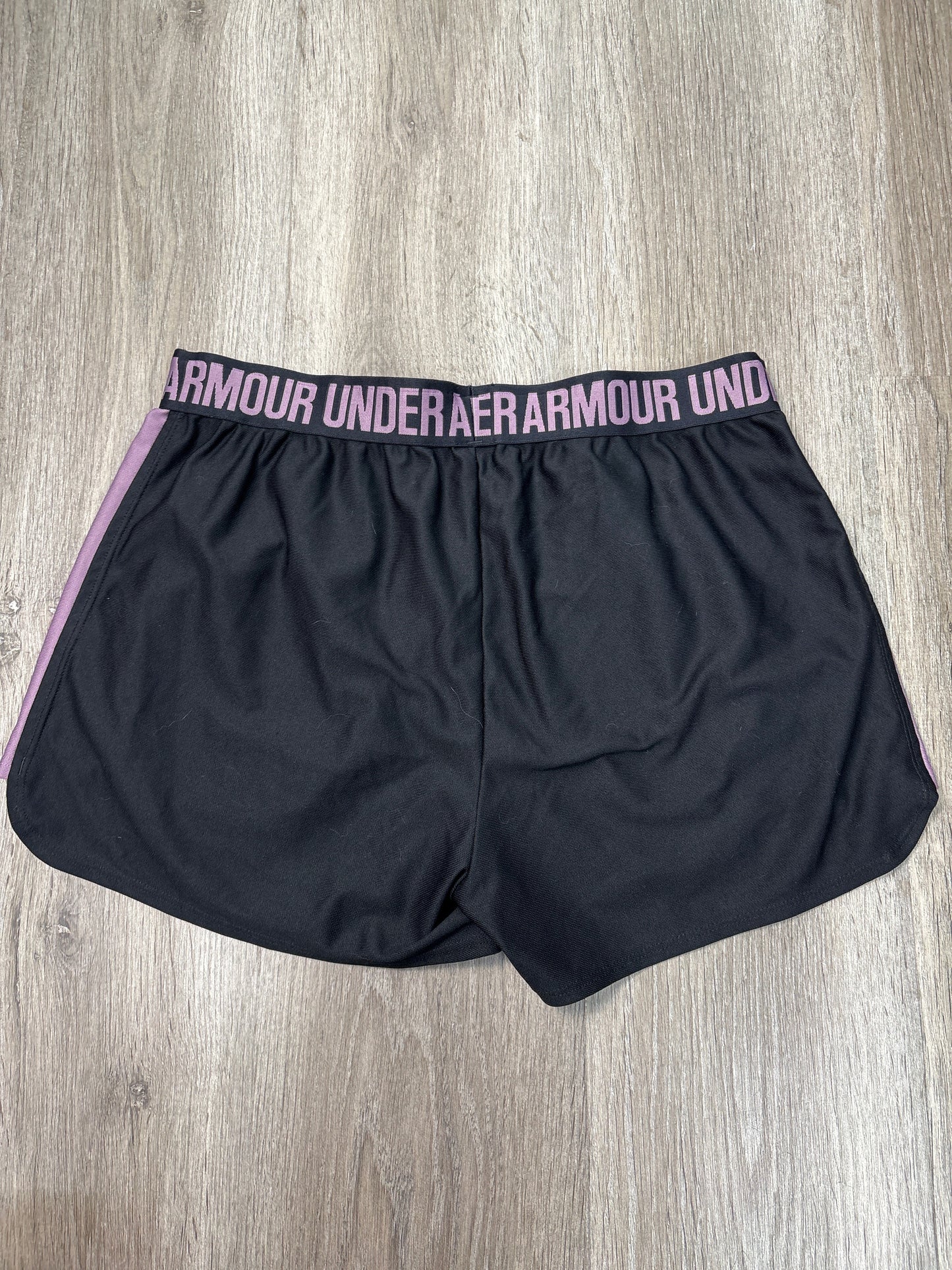 Athletic Shorts By Under Armour In Black & Purple, Size: M