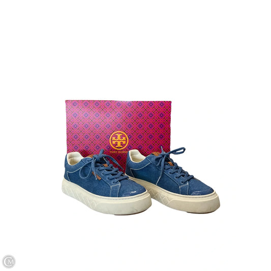 Shoes Designer By Tory Burch In Blue, Size: 8